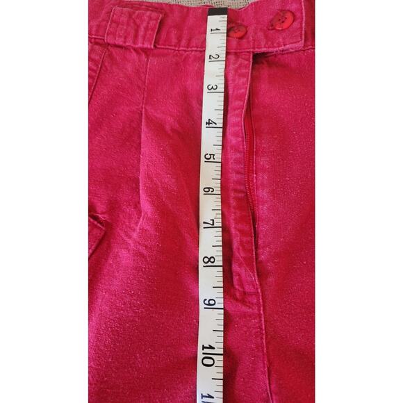 Vtg High Waisted  Red Shorts by IVY with Cargo Style Pockets Women's  Size 5/6 - Picture 8 of 8